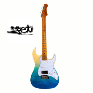 GUITARRA ELECTRICA JET GUITARS JS450-TBS AZUL TRANSPARENTE